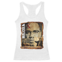 Education Is The Passport To The Future Racerback Tank Top Malcolm X Quote - Wonder Print Shop