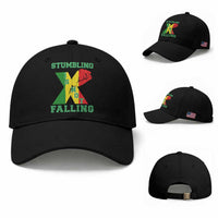 Stumbling Is Not Falling Baseball Cap African American Black History Month