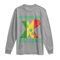 Stumbling Is Not Falling Long Sleeve Shirt African American Black History Month TS12