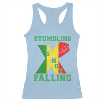 Stumbling Is Not Falling Racerback Tank Top African American Black History Month TS12