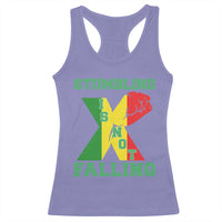 Stumbling Is Not Falling Racerback Tank Top African American Black History Month TS12