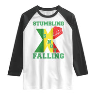 Stumbling Is Not Falling Raglan Shirt African American Black History Month TS12