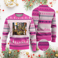 Lead Like Harriet Ugly Christmas Sweater Black Women Leadership Quote - Wonder Print Shop
