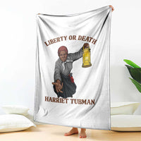 Harriet Tubman Freedom Quote Throw Blanket Liberty Or Death - Wonder Print Shop
