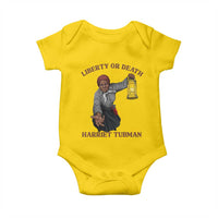 Harriet Tubman Freedom Quote Baby Onesie Liberty Or Death - Wonder Print Shop