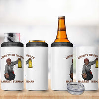 Harriet Tubman Freedom Quote 4 in 1 Can Cooler Tumbler Liberty Or Death - Wonder Print Shop
