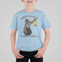 Harriet Tubman Freedom Quote T Shirt For Kid Liberty Or Death - Wonder Print Shop