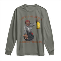 Harriet Tubman Freedom Quote Long Sleeve Shirt Liberty Or Death - Wonder Print Shop