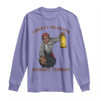 Harriet Tubman Freedom Quote Long Sleeve Shirt Liberty Or Death - Wonder Print Shop