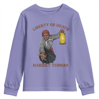 Harriet Tubman Freedom Quote Youth Sweatshirt Liberty Or Death - Wonder Print Shop