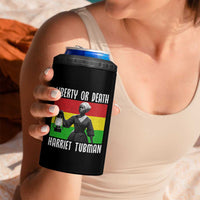 Harriet Tubman Women Leadership 4 in 1 Can Cooler Tumbler Liberty Or Death - Wonder Print Shop