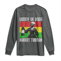 Harriet Tubman Women Leadership Long Sleeve Shirt Liberty Or Death - Wonder Print Shop