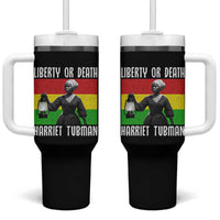 Harriet Tubman Women Leadership Tumbler With Handle Liberty Or Death - Wonder Print Shop