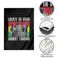 Harriet Tubman Garden Flag Liberty Or Death Women Empowerment Quote - Wonder Print Shop