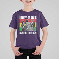 Harriet Tubman T Shirt For Kid Liberty Or Death Women Empowerment Quote - Wonder Print Shop