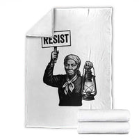 Harriet Tubman Says Resist Throw Blanket Women Empowerment Quote - Wonder Print Shop