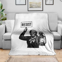 Harriet Tubman Says Resist Throw Blanket Women Empowerment Quote - Wonder Print Shop