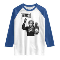 Harriet Tubman Says Resist Raglan Shirt Women Empowerment Quote - Wonder Print Shop