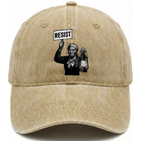 Harriet Tubman Says Resist Washed Cotton Baseball Cap Women Empowerment Quote