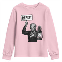 Harriet Tubman Says Resist Youth Sweatshirt Women Empowerment Quote - Wonder Print Shop