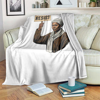Funny Harriet Tubman Says Resist Throw Blanket Black Pride Inspiration Gift - Wonder Print Shop