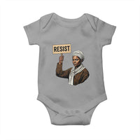 Funny Harriet Tubman Says Resist Baby Onesie Black Pride Inspiration Gift - Wonder Print Shop
