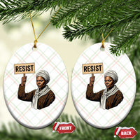 Funny Harriet Tubman Says Resist Ceramic Ornament Black Pride Inspiration Gift - Wonder Print Shop