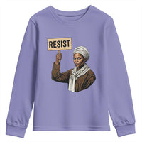 Funny Harriet Tubman Says Resist Youth Sweatshirt Black Pride Inspiration Gift - Wonder Print Shop