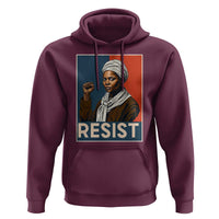Funny Harriet Tubman Says Resist Hoodie Strong Black Woman Leader - Wonder Print Shop