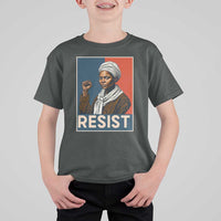 Funny Harriet Tubman Says Resist T Shirt For Kid Strong Black Woman Leader - Wonder Print Shop