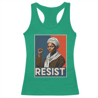 Funny Harriet Tubman Says Resist Racerback Tank Top Strong Black Woman Leader - Wonder Print Shop