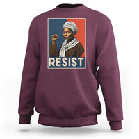 Funny Harriet Tubman Says Resist Sweatshirt Strong Black Woman Leader - Wonder Print Shop