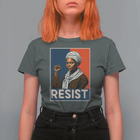 Funny Harriet Tubman Says Resist T Shirt For Women Strong Black Woman Leader - Wonder Print Shop