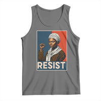 Funny Harriet Tubman Says Resist Tank Top Strong Black Woman Leader - Wonder Print Shop