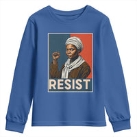 Funny Harriet Tubman Says Resist Youth Sweatshirt Strong Black Woman Leader - Wonder Print Shop