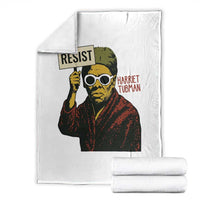 Funny Harriet Tubman Says Resist Throw Blanket Female Empowerment History Gift - Wonder Print Shop