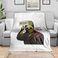 Funny Harriet Tubman Says Resist Throw Blanket Female Empowerment History Gift - Wonder Print Shop
