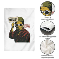 Funny Harriet Tubman Says Resist Garden Flag Female Empowerment History Gift - Wonder Print Shop