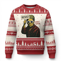 Funny Harriet Tubman Says Resist Ugly Christmas Sweater Female Empowerment History Gift - Wonder Print Shop