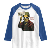Funny Harriet Tubman Says Resist Raglan Shirt Female Empowerment History Gift - Wonder Print Shop