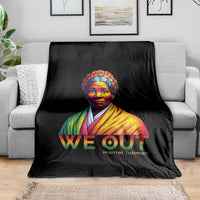 Harriet Tubman We Out Throw Blanket Female Empowerment History Gift - Wonder Print Shop
