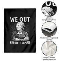 We Out Harriet Tubman Garden Flag Black Women Empowerment - Wonder Print Shop