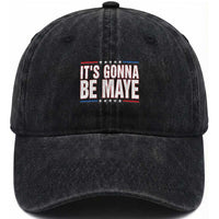 It Is Gonna Be Maye Washed Cotton Baseball Cap Funny Quarterback Football Fan
