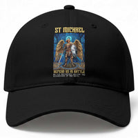 Saint Michael Prayer Defend Us In Battle Baseball Cap Religious Gift