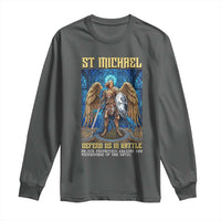 Saint Michael Prayer Defend Us In Battle Long Sleeve Shirt Religious Gift