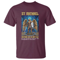 Saint Michael Prayer Defend Us In Battle T Shirt Religious Gift