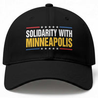 Solidarity With Minneapolis Baseball Cap Minnesota Community Support Gift