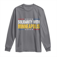 Solidarity With Minneapolis Long Sleeve Shirt Minnesota Community Support Gift