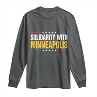 Solidarity With Minneapolis Long Sleeve Shirt Minnesota Community Support Gift