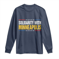 Solidarity With Minneapolis Long Sleeve Shirt Minnesota Community Support Gift